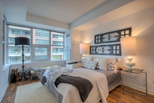 Bedroom, 59 East Liberty, Toronto Condo Staging