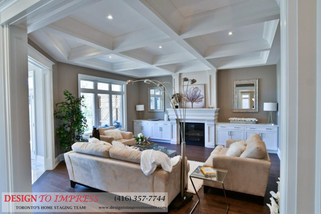 Family Room, 1771 Rockwood, Pickering Home Staging