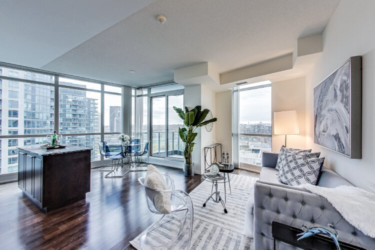 Entrance View, 215 Fort York, Toronto Condo Staging