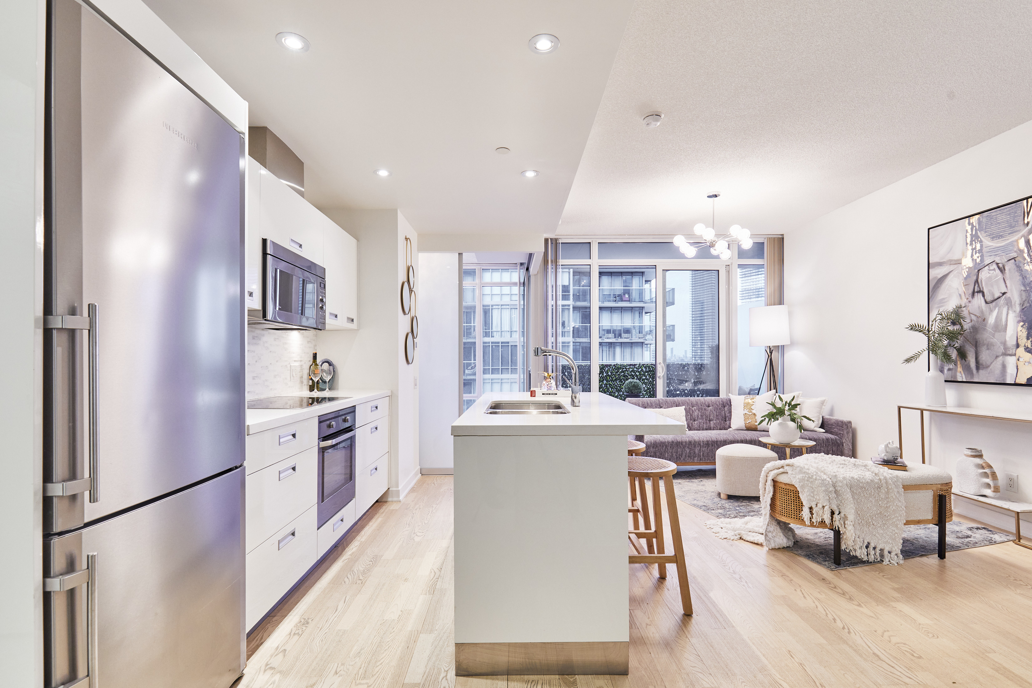 Kitchen Space, 88 Park Lawn, Toronto Condo Staging