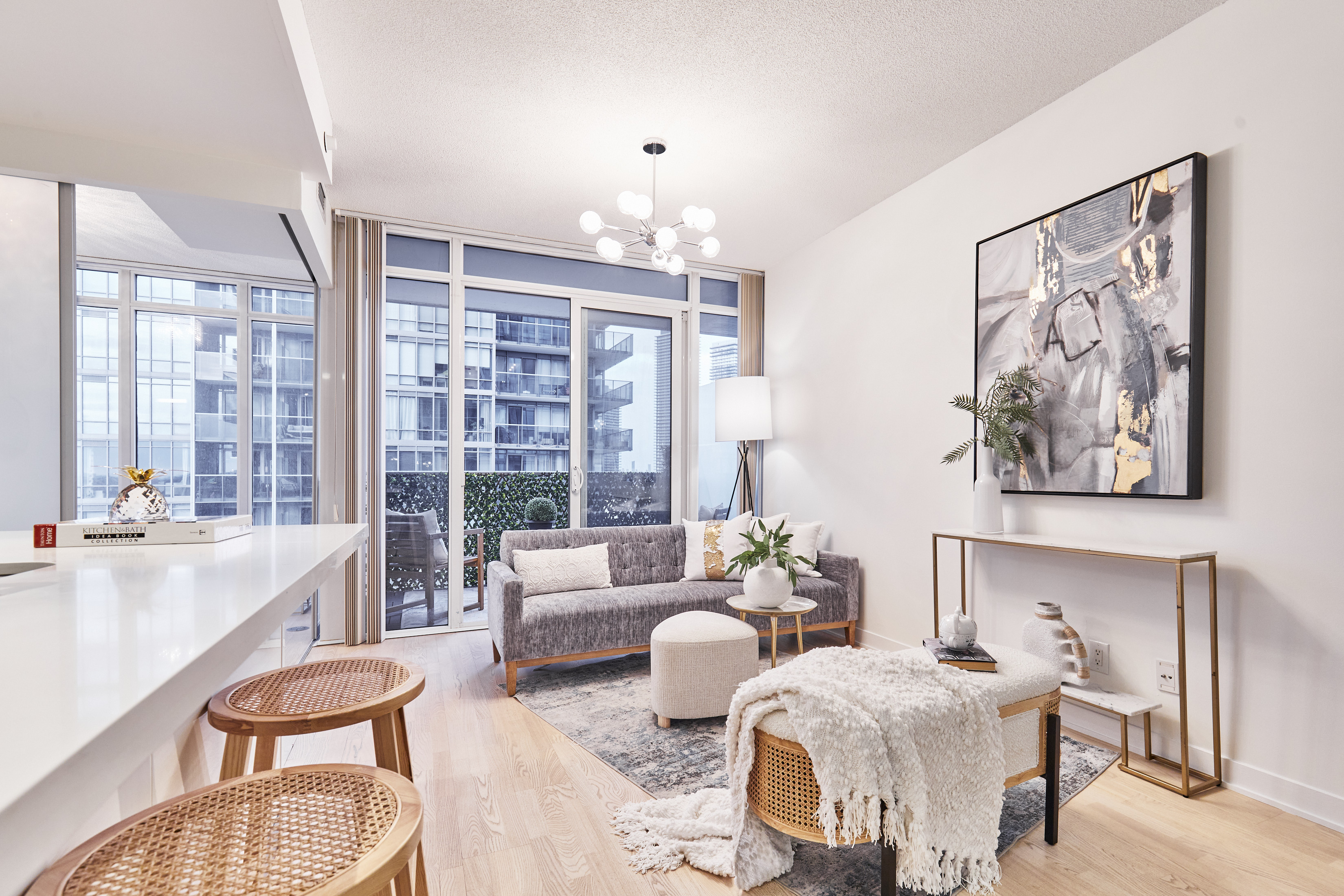 Sitting Area, 88 Park Lawn, Toronto Condo Staging