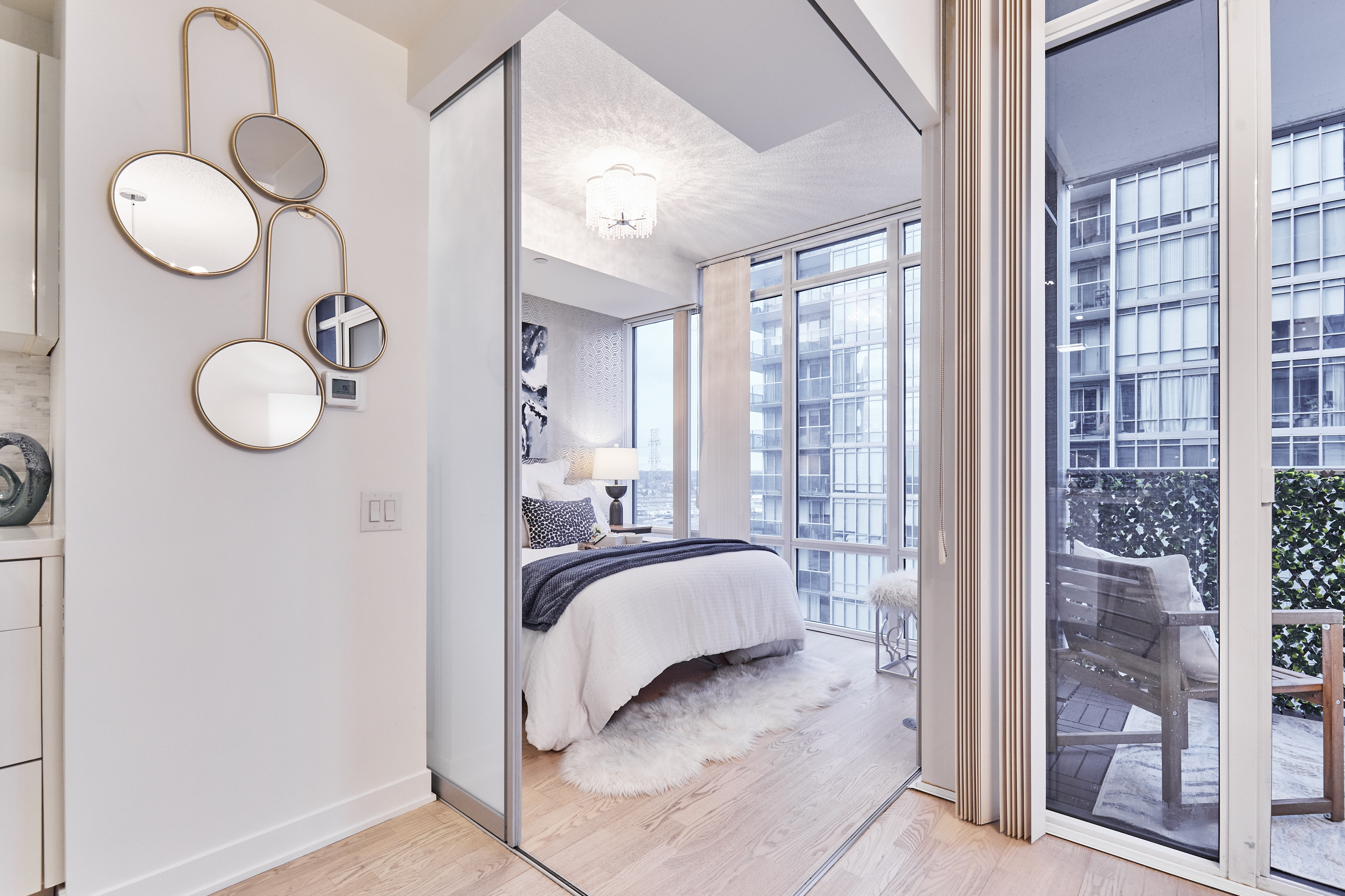 Bedroom Entrance, 88 Park Lawn, Toronto Condo Staging