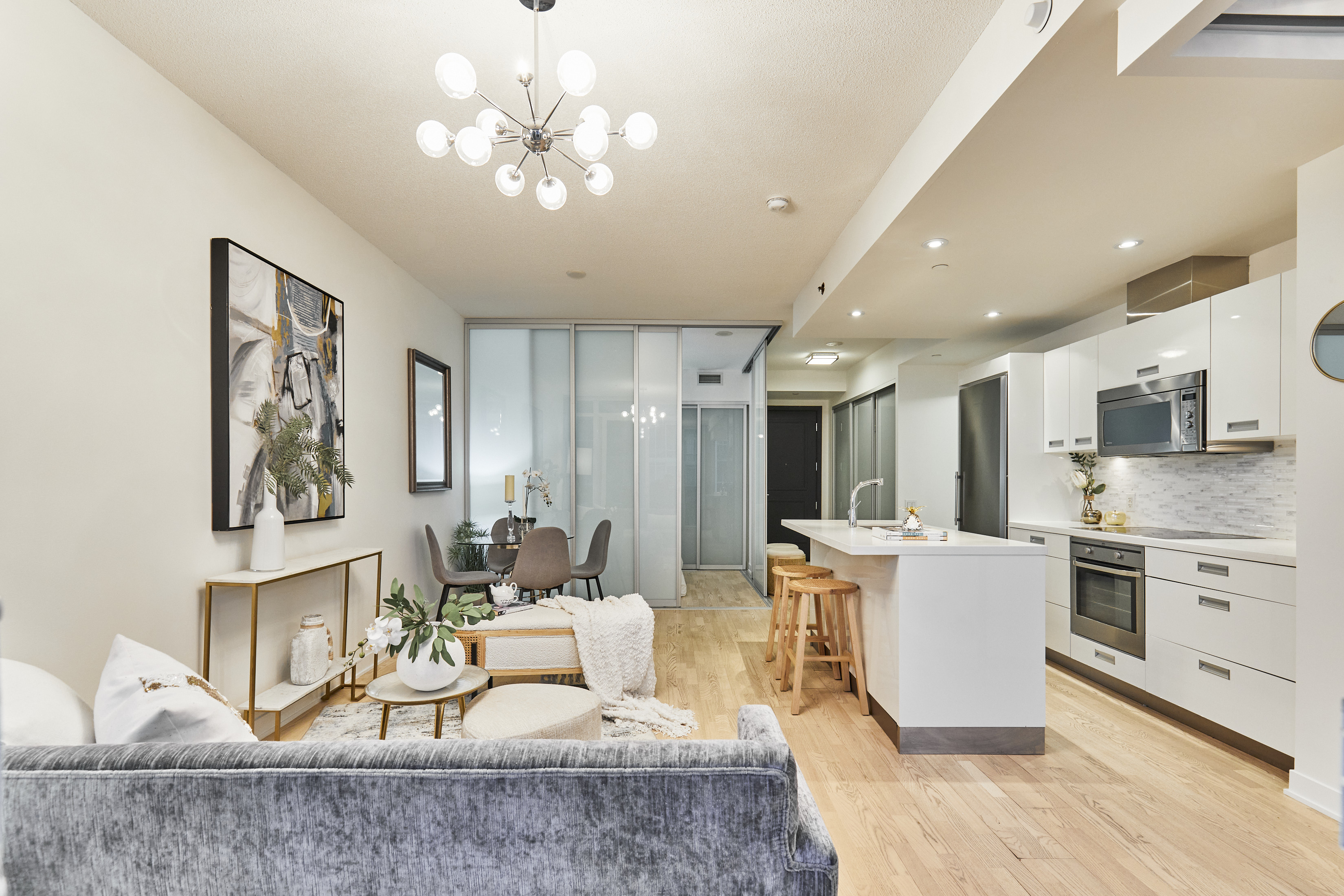 Balcony POV, 88 Park Lawn, Toronto Condo Staging