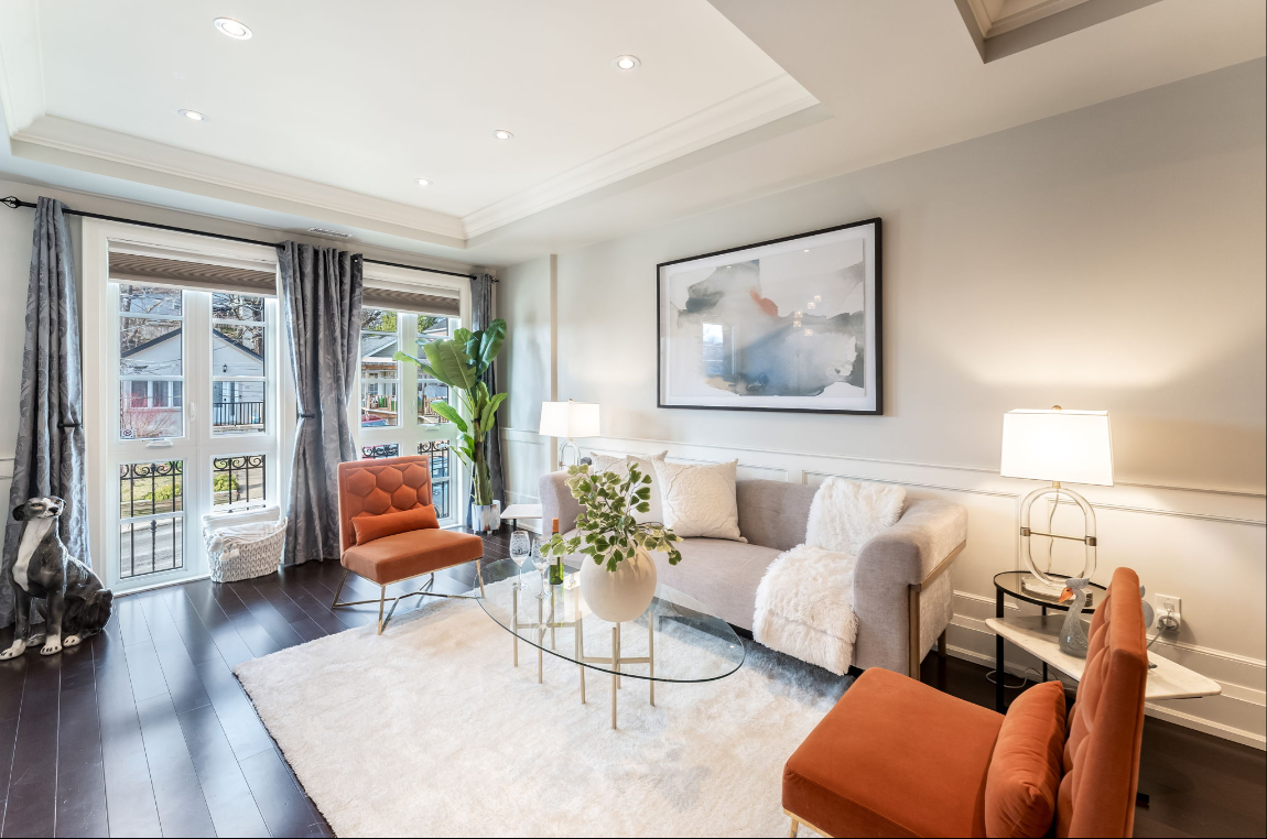Living Room, 17 Haverson, Toronto Home Staging
