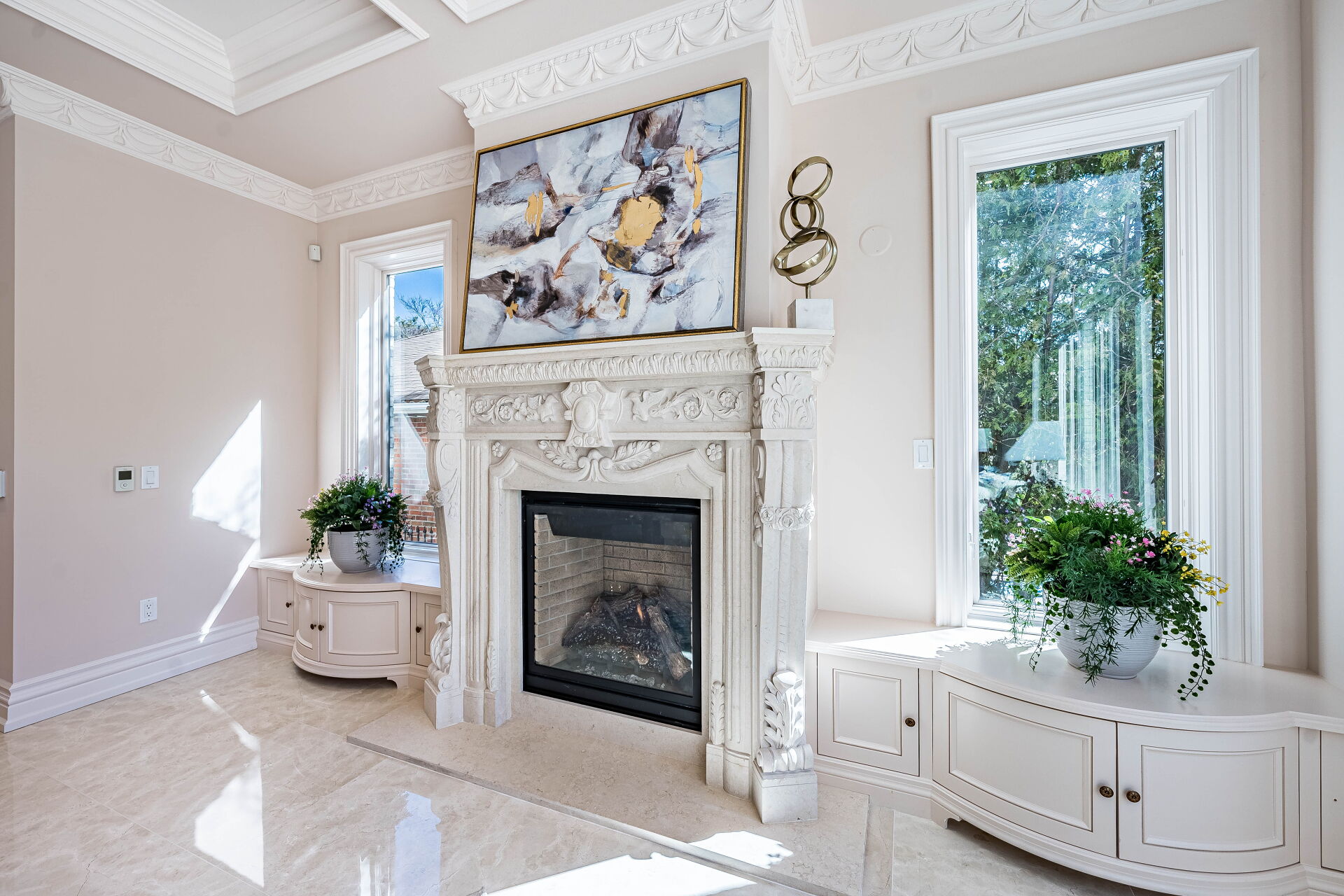 Fireplace Area, 61 York Rd, Toronto Home Staging